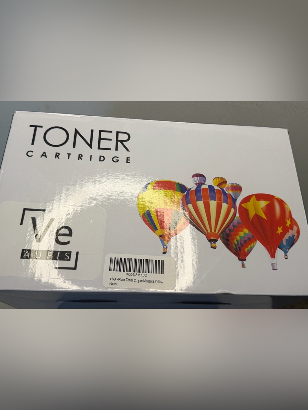 Toner Cartridge - Colorful Hot Air Balloon Design